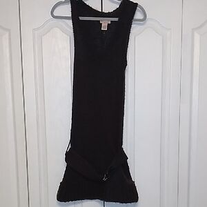 Women's Sleeveless Brown Sweater